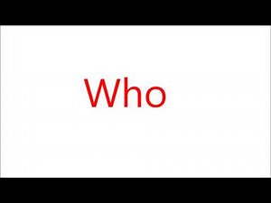 How to Pronounce Who