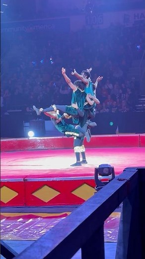 Unbelievable! 🤯 African Acrobats 5-Man Human Tower | Circus Performance