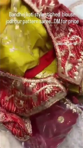 saree with gota coding n sequence work border and butties all over ..fancy stitched koti blouse