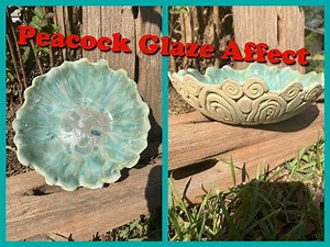 Trying Peacock Glaze Affect using Mayco, Coyote, and Amaco glazes; TNL Pottery - A Potters Journey