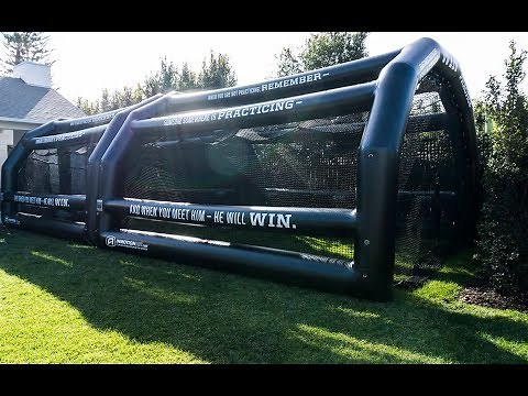 Residential - Setup of Two 20' Batting Cages