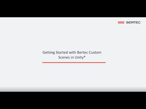 Getting Started with Bertec Custom Scenes in Unity