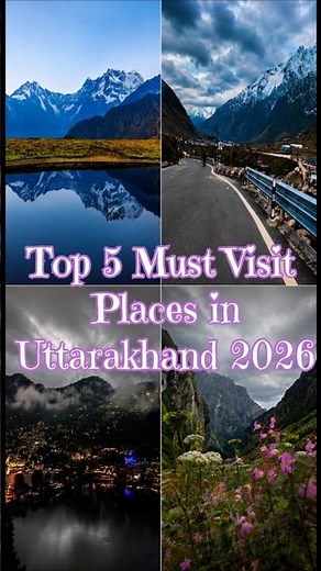 Top 5 Best Places to Visit in Uttarakhand 2026 🏔️ | Hidden Gems & Tourist Attractions