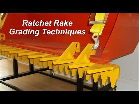 Ratchet Rake Grading Techniques Tractor Rake