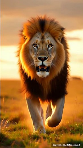 Powerful Lion Roar in the Wild – Real Animal Sound 4K #lion