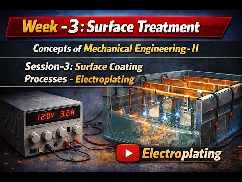 CME II, Week 3 Session 3 Surface Coating Methods Electroplating