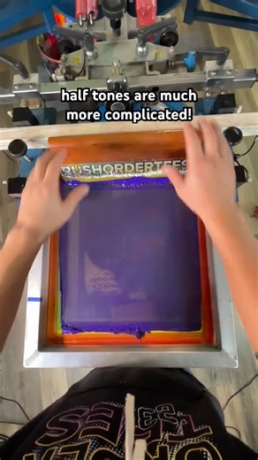 Printer POV: This COMPLICATED Halftone Screen print Will BLOW Your Mind! 💥