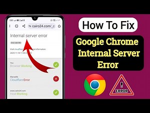 How To Fix Google Chrome Internal Server Error 500 / Fix Error Code 500 In Chrome (2025)