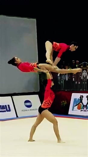The Precision Required for This Is Insane 😰 | Acrobatic Gymnastics #gymnastics #acrobatics