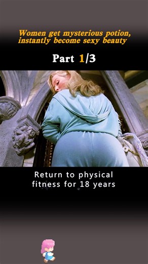 This woman drank a magic potion and became young#movie part1😳