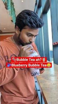🫧Bubble Tea ah?🧋🫐Blueberry Bubble Tea😍 #shorts #food #short #trending #youtubeshorts