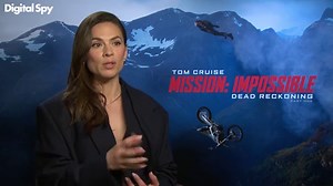 Mission Impossible 7's Pom Klementieff, Hayley Atwell, Vanessa Kirby, Rebecca Ferguson & Simon Pegg
