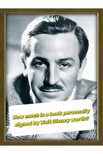 How much is a book personally signed by Walt Disney worth?#pawnstars #waltdisney #disney #fyp #foryour