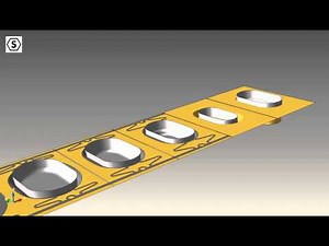 Progressive die simulation