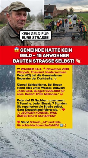 😱🔥 GEMEINDE SCHAFFT ES NICHT – 15 BÜRGER REPARIEREN IN 3 TAGEN!
