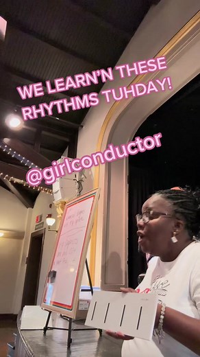 We Goin’ Learn these Rhythms! Come learn with the Stars! Quarters and Eighths! #OverwatchMe #girlconductor #musicliteracy #musictheory #allstars #quarternote #choir #rhythmcounting