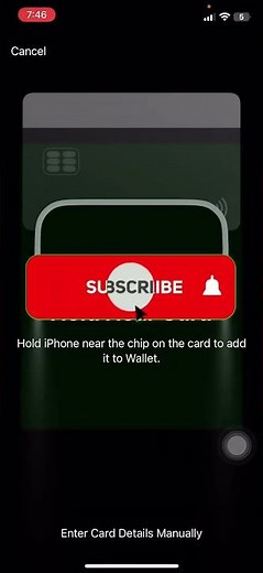 How to Add Credit or Debit Card to Apple Wallet #iphonetips #addcard #applewallet