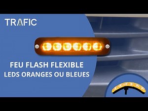 Feu flash LED flexible - Orange ou Bleu
