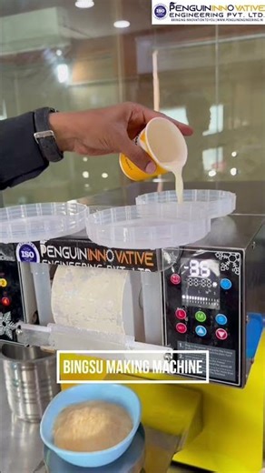Bingsu Making Machine | Korean Snow Ice Maker | Cafe Dessert Machine 🍨🍧 #shorts