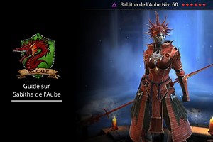 Guide sur Sabitha de l'Aube artefact et maîtrise