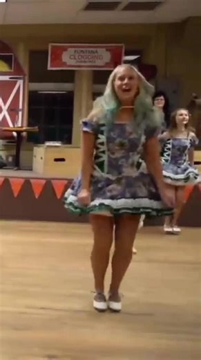 Traditional Irish Dance Performance in Costume