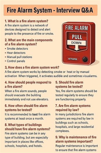 Stay safe with fire alarm systems! 🚨🔥 Know how they work ⚙️, respond correctly 🚪, and ensure regular testing 📝! Protect lives and property in buildings like offices 🏢, schools 🏫, hospitals 🏥. #FireSafety #FireAlarmSystem #SafetyFirst #EmergencyPreparedness" | Safety Professionals