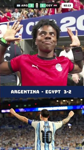 IShowSpeed Losing His Mind During Argentina vs Egypt 3-2! 🤬😂