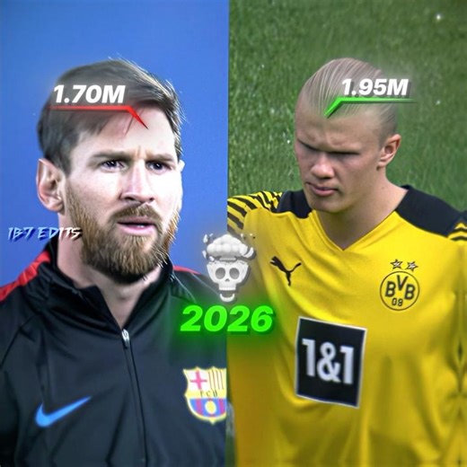 Haaland X Messi Height ☠️👆