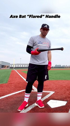 The Baseball Bat Bros on Instagram: "Here’s our 20-second review on the Axe Flared Handle. Shockingly different from the traditional Axe knob. • • #baseball #hitting #review"