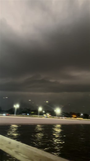 Thunder Rolls and Lightning Strikes on Biloxi Coast
