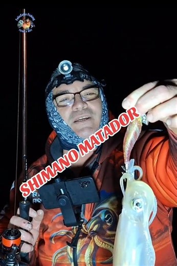 SHIMANO CLINCH FLASH BOT muy efectivo con luna #eging #squid #calamar #viral #viralvideo #parati