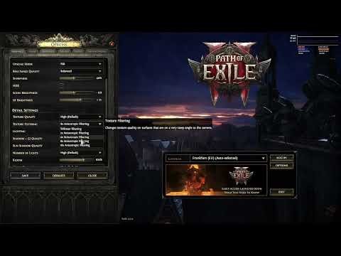 Path of Exile 2: How to Adjust Texture Filtering?