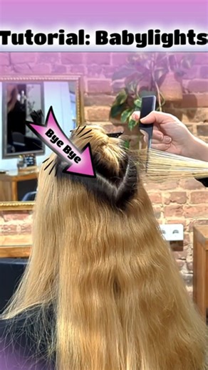 Babylights & Ansatz verblenden r #shorts #hairstyle #friseur #haarroutine