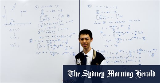 Watch student Bowen Wu solve one of the hardest HSC mathematics questions