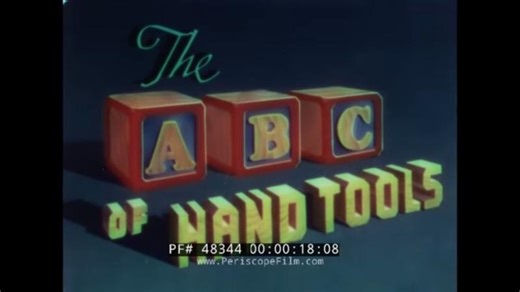 WALT DISNEY 1945 INDUSTRIAL CARTOON THE ABC OF HAND TOOLS TOOL CARE HANDLING 48344 | John Dent