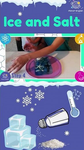Ice and Salt Experiment | Science Experiment #shorts