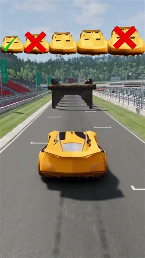 Which Jump Will DESTROY This Yellow Car? #challenge #gameplay