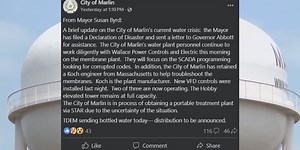 Help from outside Central Texas brings supplies, showers and more to Marlin amidst water crisis