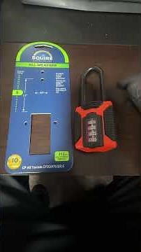 How to set combination on your Squire All weather combination lock. Like and subscribe for more