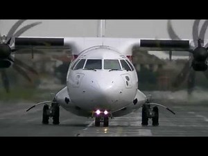Avión ATR. 72-600. EC-LRU. Air Nostrum. Landing ランディング Take-off. Full-HD