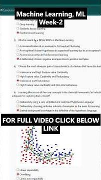 NPTEL Machine Learning, ML Week 2 Assignment Answers | noc26-cs77