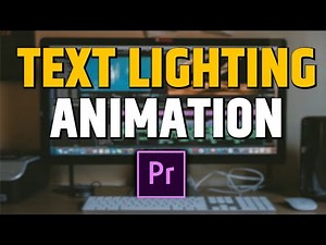 Premier pro: how to create text lightning effect in premier pro