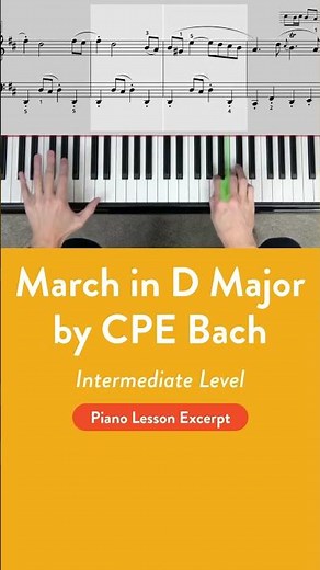 March in D Major on Piano