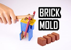 یک ایده و اختراع ساده برای ساخت آجر های سفالی کوچک