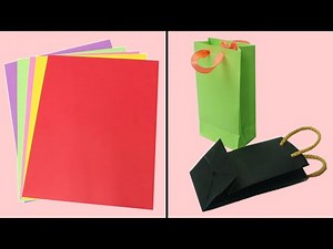 Como Hacer una Bolsa de Papel Super Facil y Rapido | DIY Manualidades