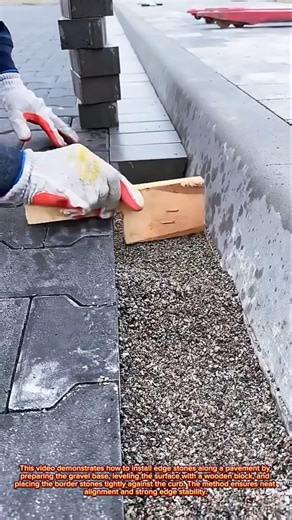 Perfect Border Stone Installation Technique – Simple and Professional Finish