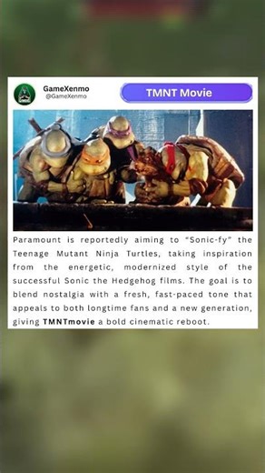 paramount wants to “sonic-fy” tmnt in bold new reboot #tmntmovie #sonic