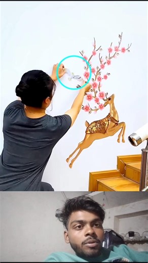 Deewar par zinda ho gaya Hiran! 🦌✨ #Shorts