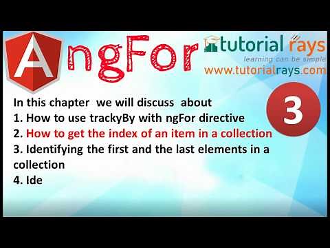 ngFor Find Index - How to find index in given element in Angular | Angular 7/8 Tutorials