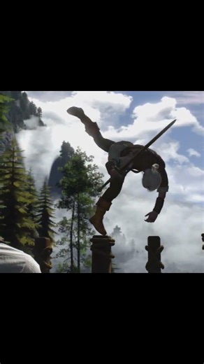 Geralt trains with young Ciri #geraltofrivia #gaming #witcher3 #witcher #ciri